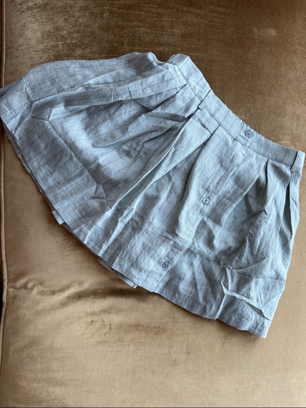 gray checker Skort Button down Front Preppy Tennis Golf Lunch Street Trendy cool